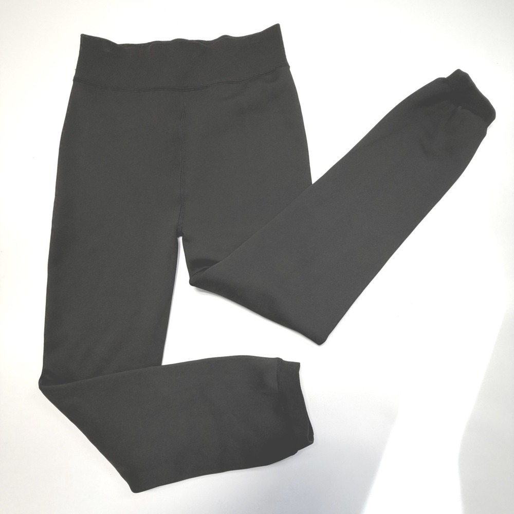 Free Country Fleece-Lined Thermal Leggings Black L/XL | Cozy Winter Warm Stretch